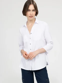 Blouse à manches 3/4 avec boutons