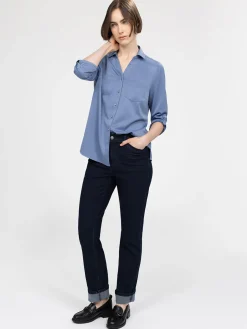 Blouse à manches 3/4 avec boutons