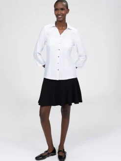 Blouse à manches 3/4 avec boutons