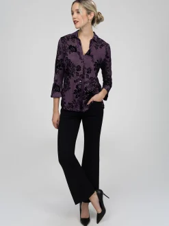 Blouse à manches 3/4 avec boutons