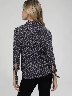 Blouse à manches 3/4 avec boutons