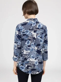 Blouse à manches 3/4 avec boutons