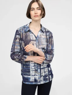 Blouse à manches 3/4 avec boutons