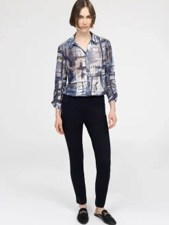 Blouse à manches 3/4 avec boutons