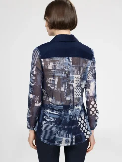 Blouse à manches 3/4 avec boutons