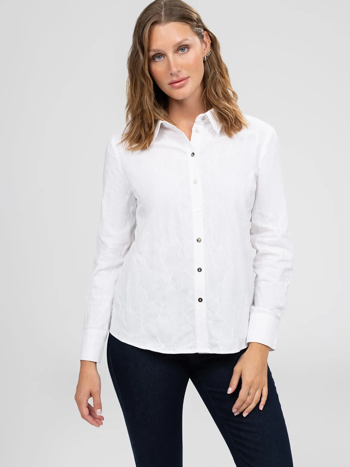 Blouse à manches longues avec boutons