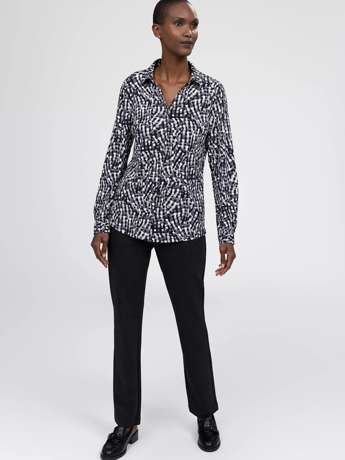Blouse à manches longues avec boutons