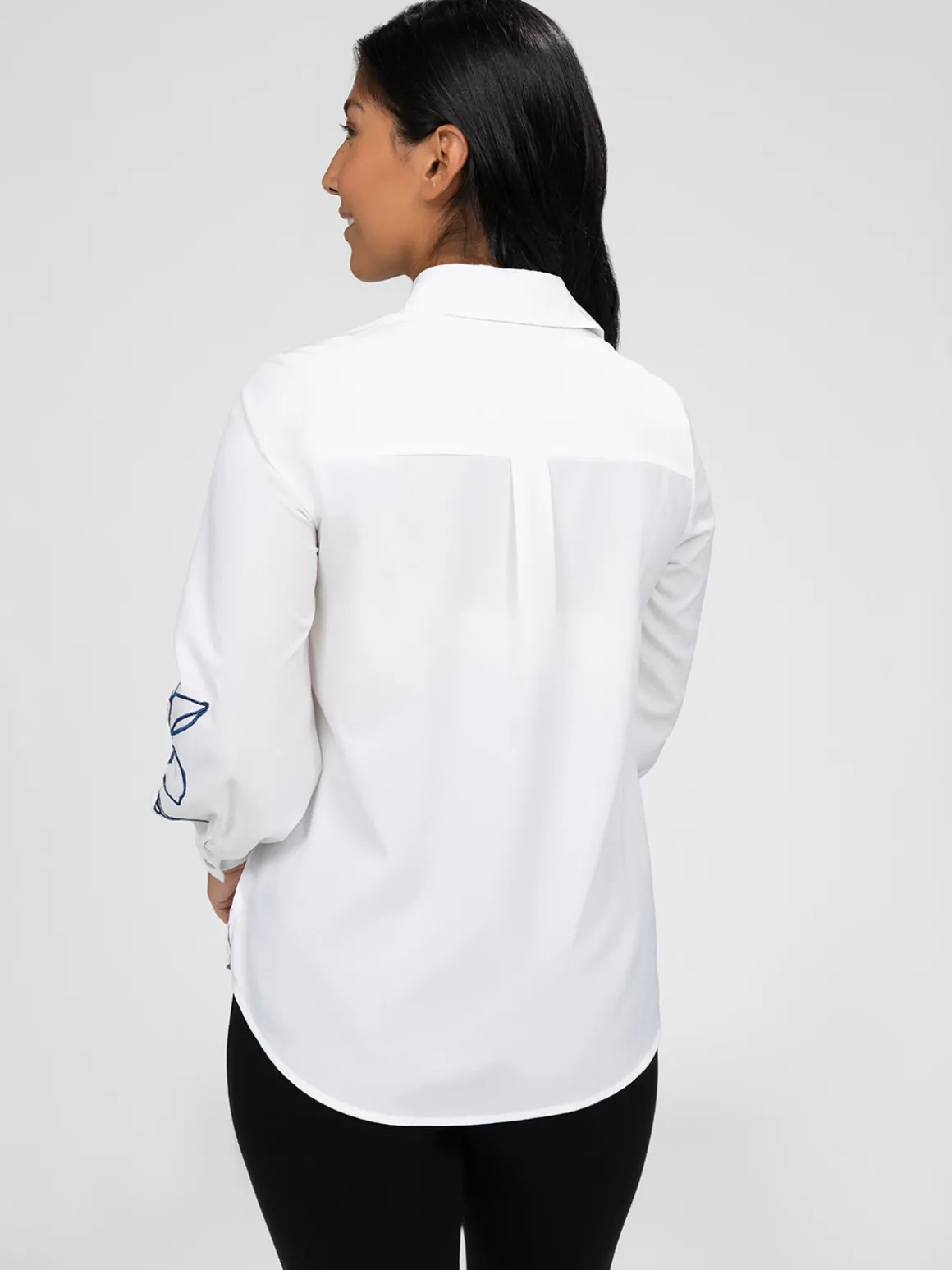 Blouse à manches longues avec boutons