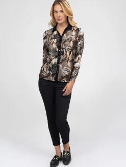 Blouse à manches longues avec boutons