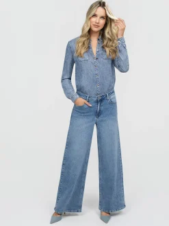 Blouse à manches longues avec boutons