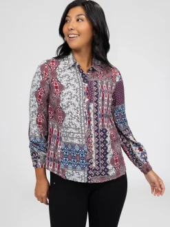 Blouse à manches longues avec boutons