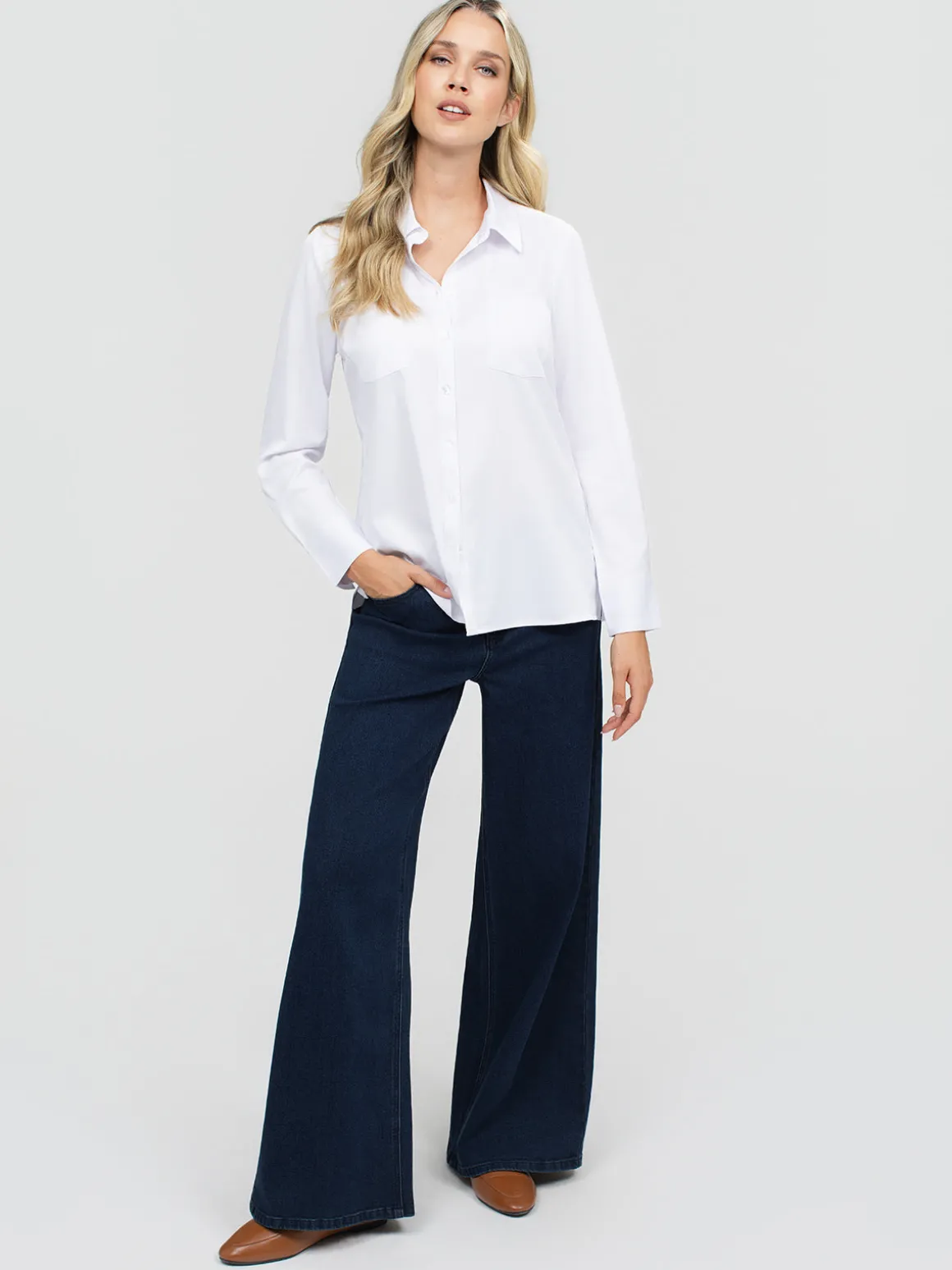 Blouse à manches longues avec boutons