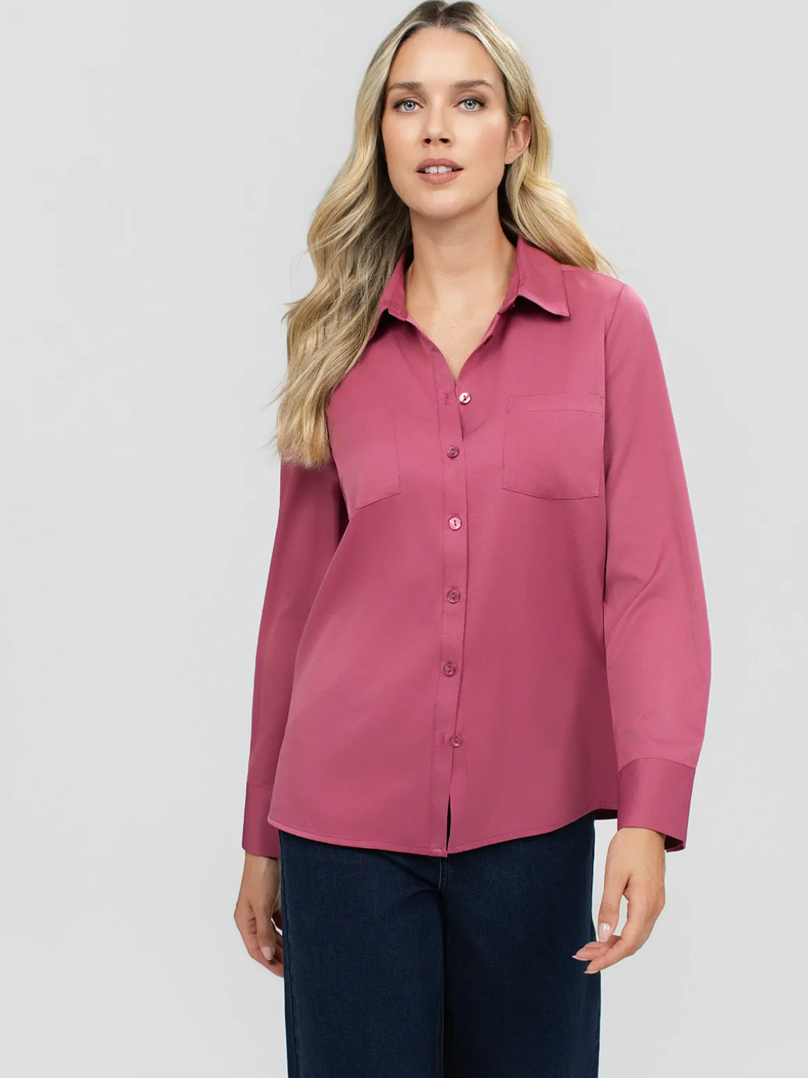 Blouse à manches longues avec boutons