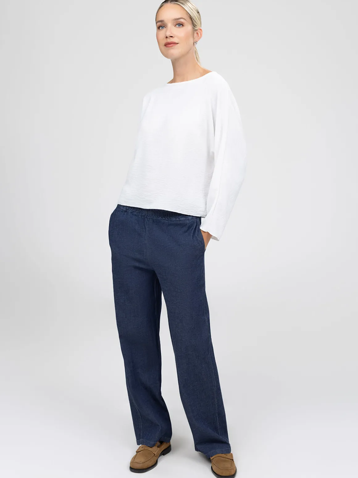 Blouse ample à manches longues