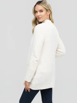 Cardigan en tricot ouvert ample à manches longues