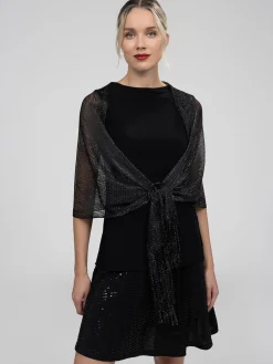 Châle en filet avec boucle