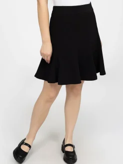 Jupe midi évasée en tricot