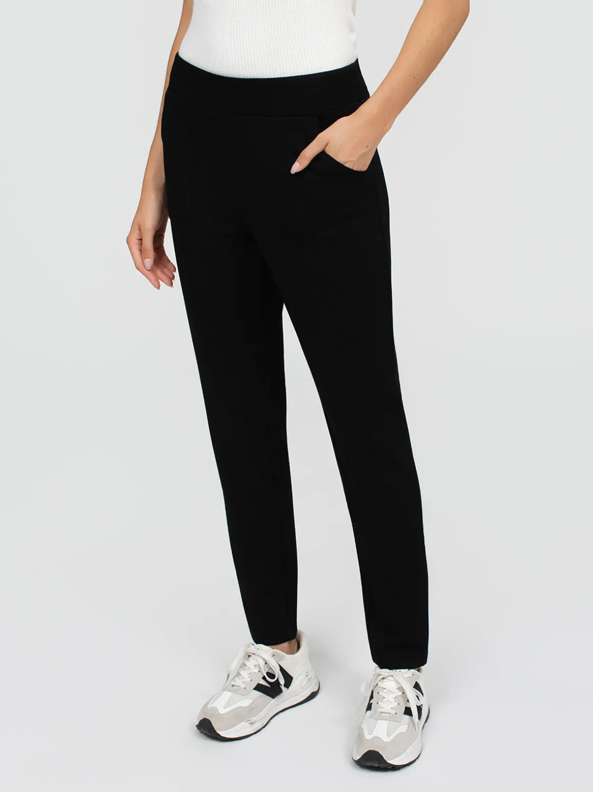 Pantalon droit à enfiler