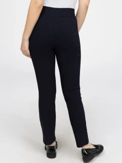 Pantalon droit semi-ajusté à enfiler - Petite