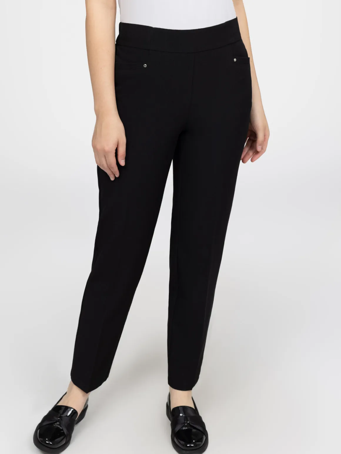 Pantalon habillé droit à enfiler - Petite
