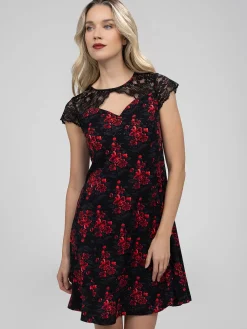 Robe midi évasée en tricot