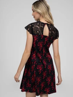 Robe midi évasée en tricot