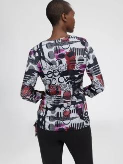 T-shirt ajusté à manches 3/4